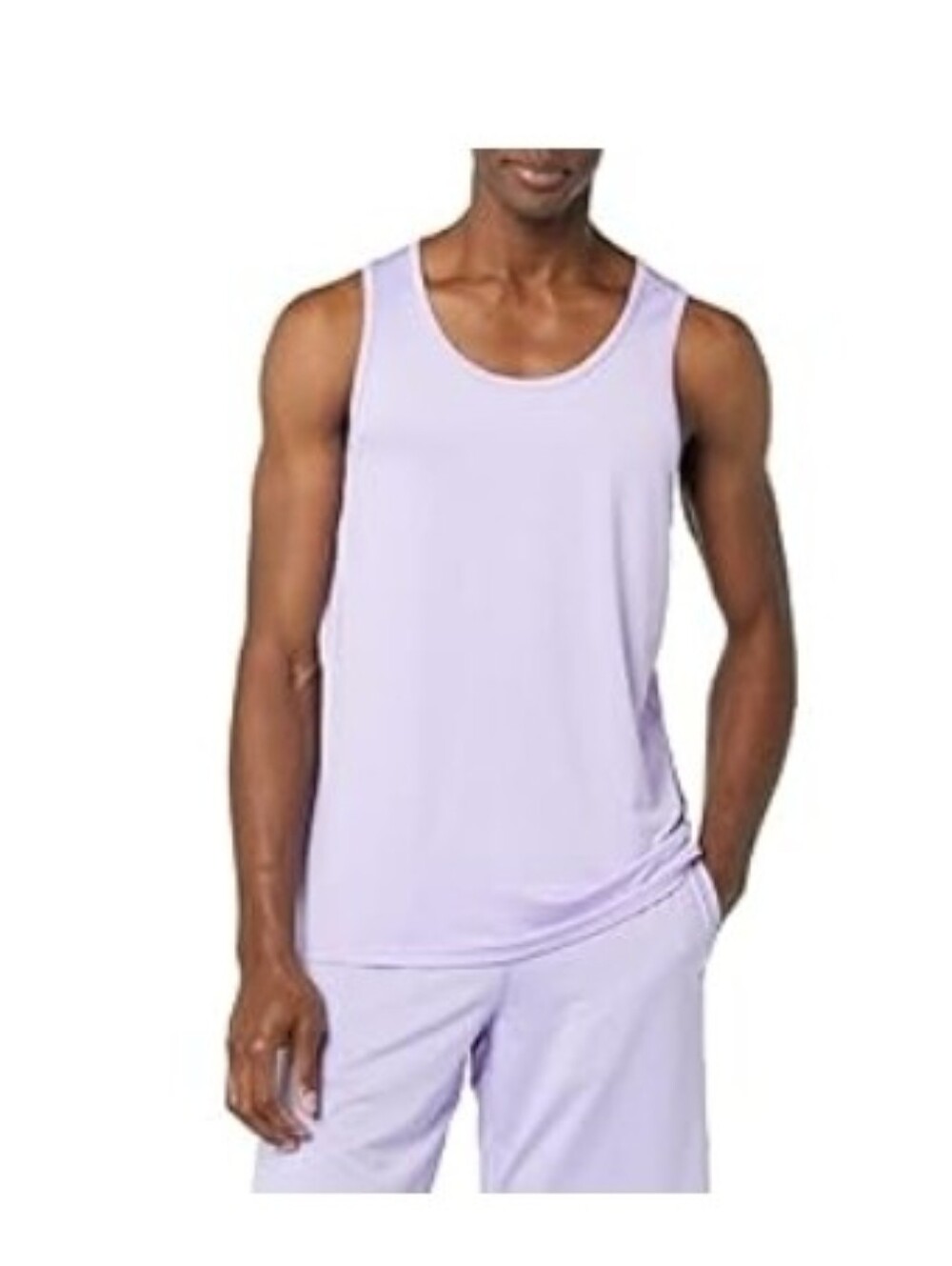 Amazon Essentials Men's Quick Dry Tech Stretch Sleeveless Tank Top XL Lavender
